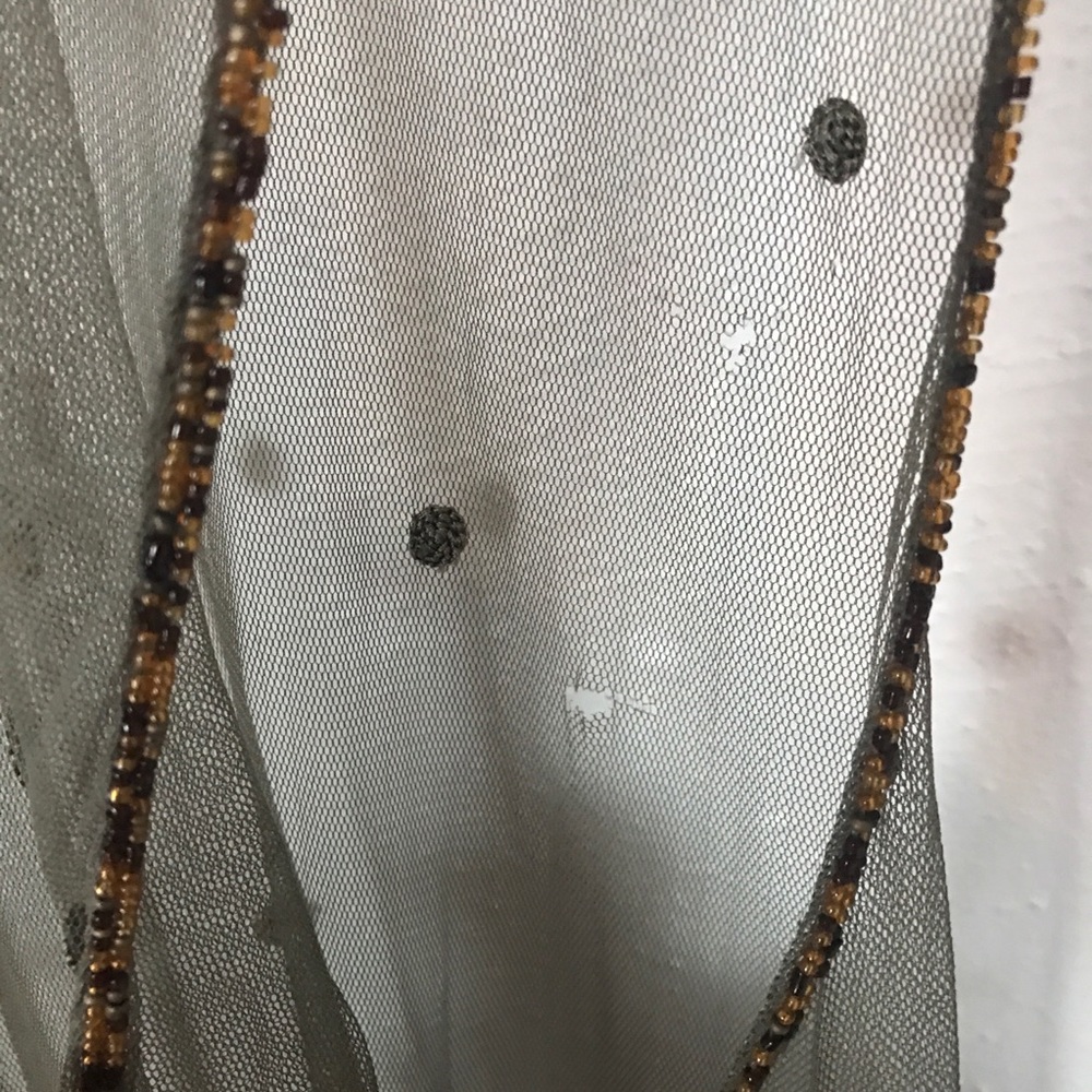 🌵 VINTAGE beaded lace sheer dress - Picture 2 of 8
